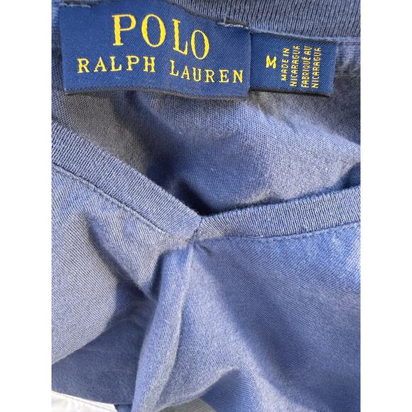 POLO RALPH LAUREN Women's Long Sleeve Slate Blue Shirt - Picture 3 of 5